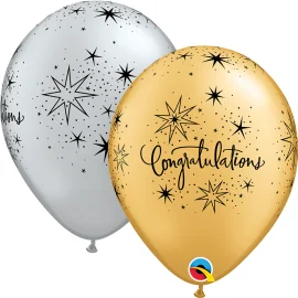 Φωτογραφία προϊόντος: Μπαλόνια Λάτεξ 11" Congratulations Elegant