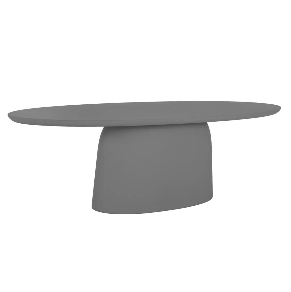 Φωτογραφία προϊόντος: B2BMarkt ΤΡΑΠΕΖΙ ΤΡΑΠΕΖΑΡΙΑΣ ΟΒΑΛ BRECCAN HM6576.01 ΓΚΡΙ FIBER CEMENT 200x100x75Υεκ.