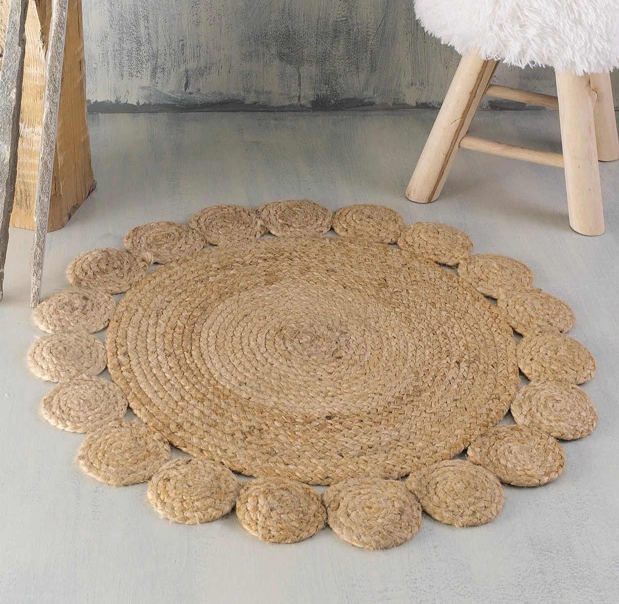 Φωτογραφία προϊόντος: Χαλί Στρογγυλό R120 Rythmos Rattan Flower