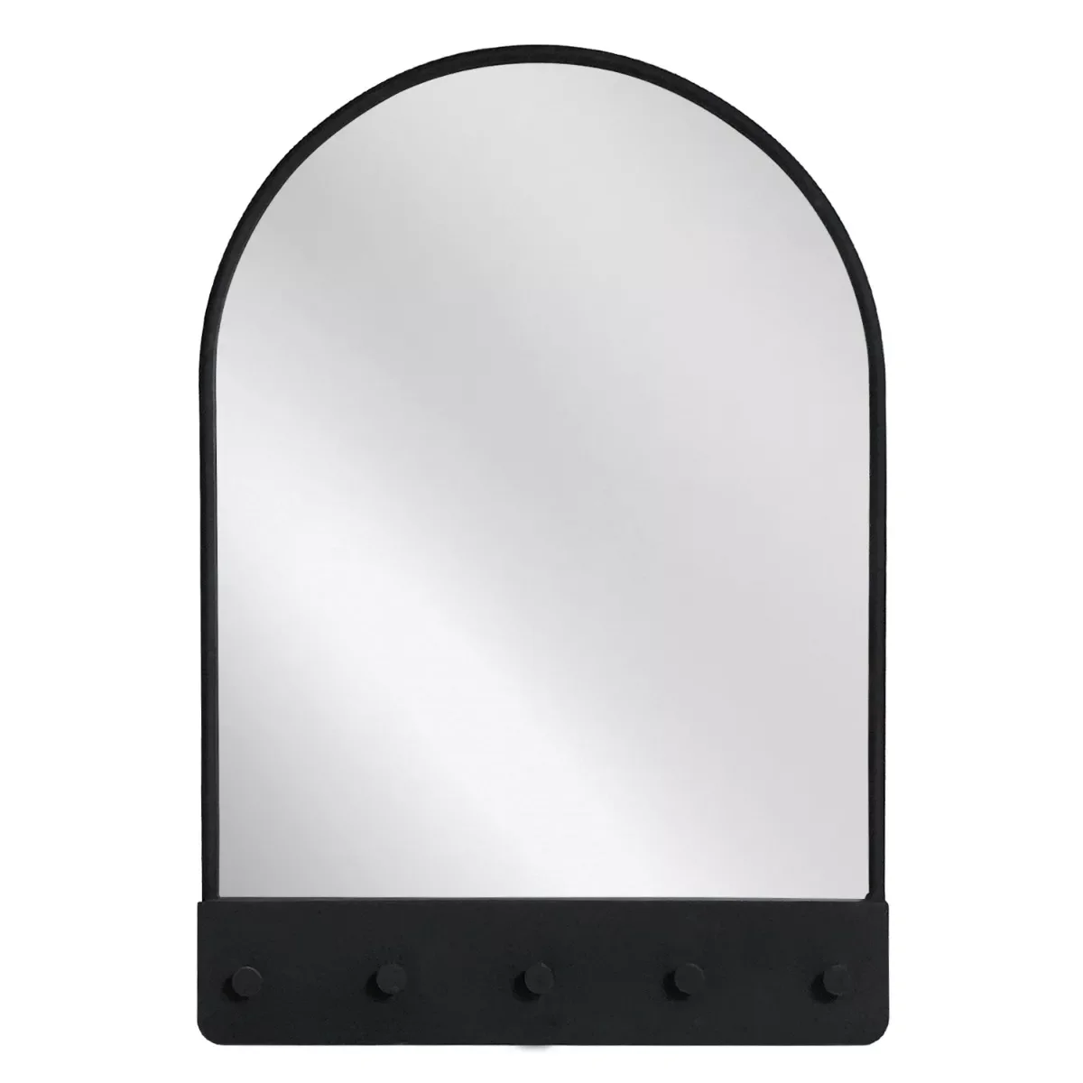 Φωτογραφία προϊόντος: Artekko Mirror Μαύρος Μεταλλικός Καθρέπτης Τοίχου με Κρεμάστρα (61x5x87)cm 61x5x87