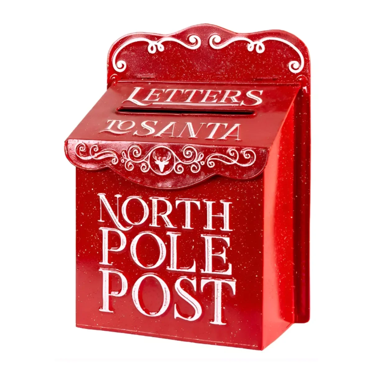 Φωτογραφία προϊόντος: Artekko Xmas Mailbox Κόκκινο Μεταλλικό Γραμματοκιβώτιο (26x12x35)cm 26x12x35
