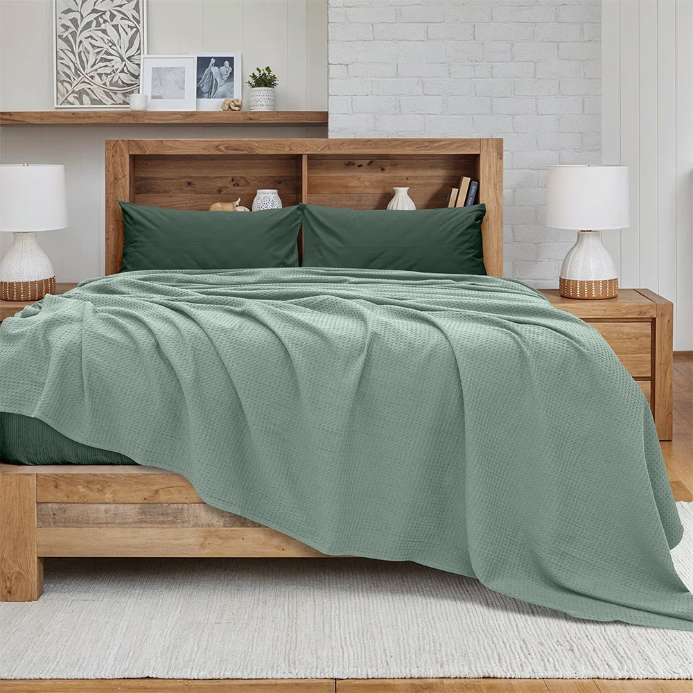 Φωτογραφία προϊόντος: Lino Home LINO Κουβέρτα King Size (240x260) Πικέ Cocoon Μέντα