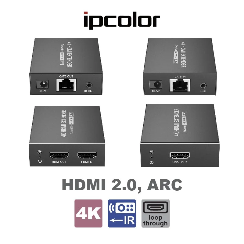 Φωτογραφία προϊόντος: LENKENG LKV465P, 50m 4K60Hz HDMI Extender with IR
