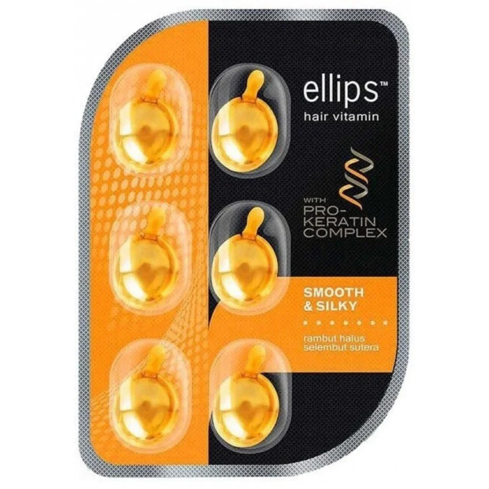 Φωτογραφία προϊόντος: ΛΟΙΠΑ Ellips Yellow Smooth +amp; Silky Pro-Keratin Complex Αμπούλες Μαλλιών 6 Τεμ