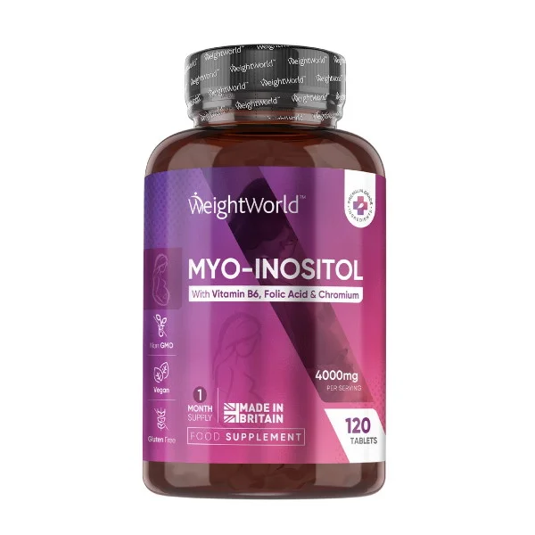 Φωτογραφία προϊόντος: Myo-Inositol (with Vitamins B6, B9 + Chromium) x 120 tabs - WeightWorld