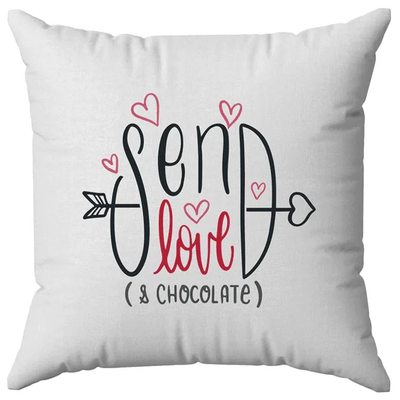 Φωτογραφία προϊόντος: OEM Μαξιλάρι Send love and chocolate 40Χ40