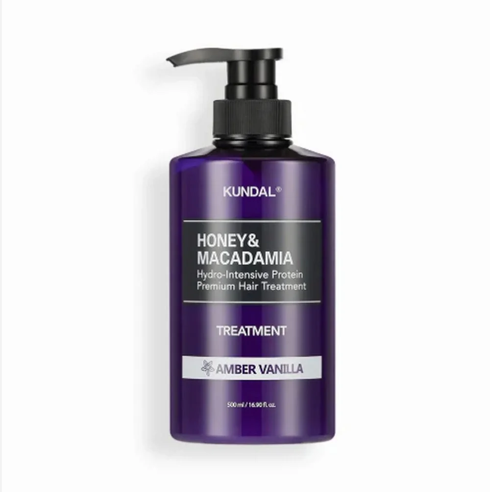 Φωτογραφία προϊόντος: KUNDAL - Honey + Macadamia Protein Hair Treatment - Amber Vanilla 500ml