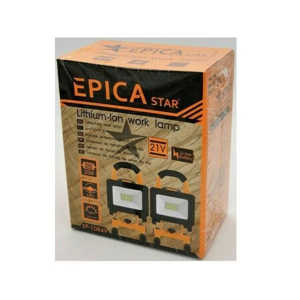 Φωτογραφία προϊόντος: OEM Epica Star Φακός Προβολέας Επαναφορτιζόμενος Led 1800lm 21V TO-EP-10849