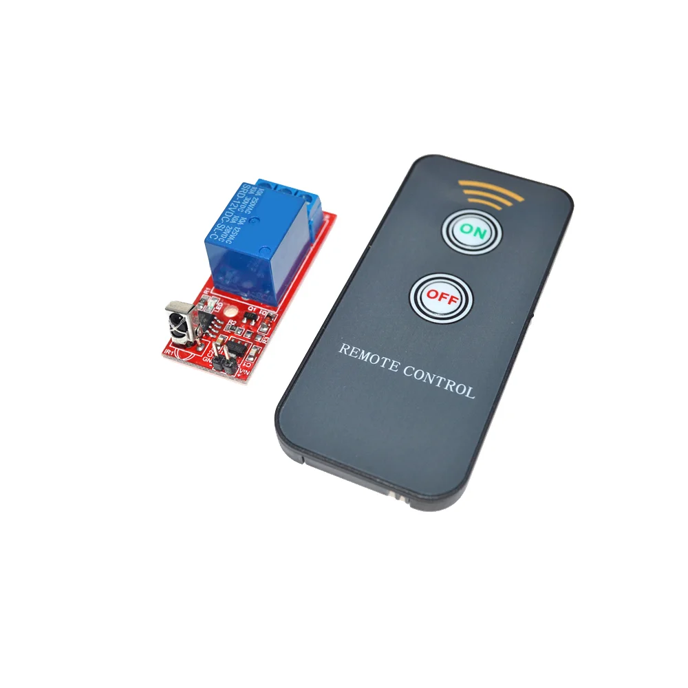 Φωτογραφία προϊόντος: 1 Channel Remote Controllor Self Lock Switch Relay Board Wireless IR Control 12V