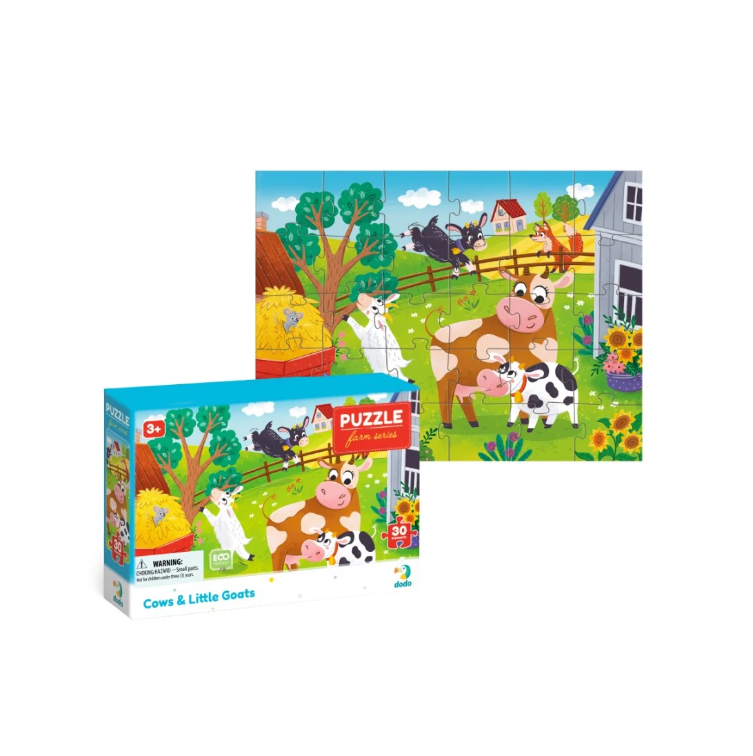 Φωτογραφία προϊόντος: Dodo Puzzle Farm Series - Αγελάδες και Κατσικάκια (30pcs)