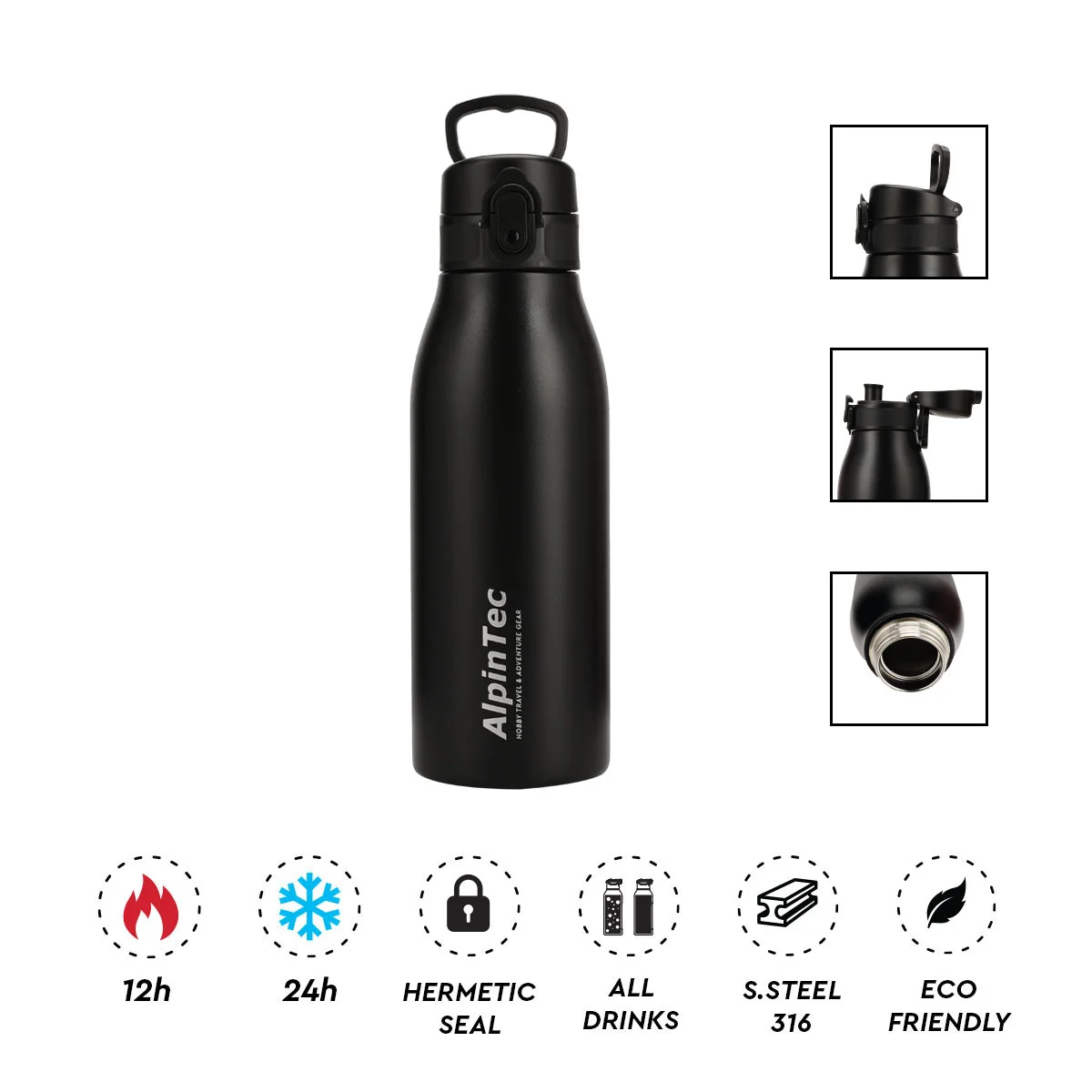 Φωτογραφία προϊόντος: AlpinTec Θερμός Fellow 2 600ml Black