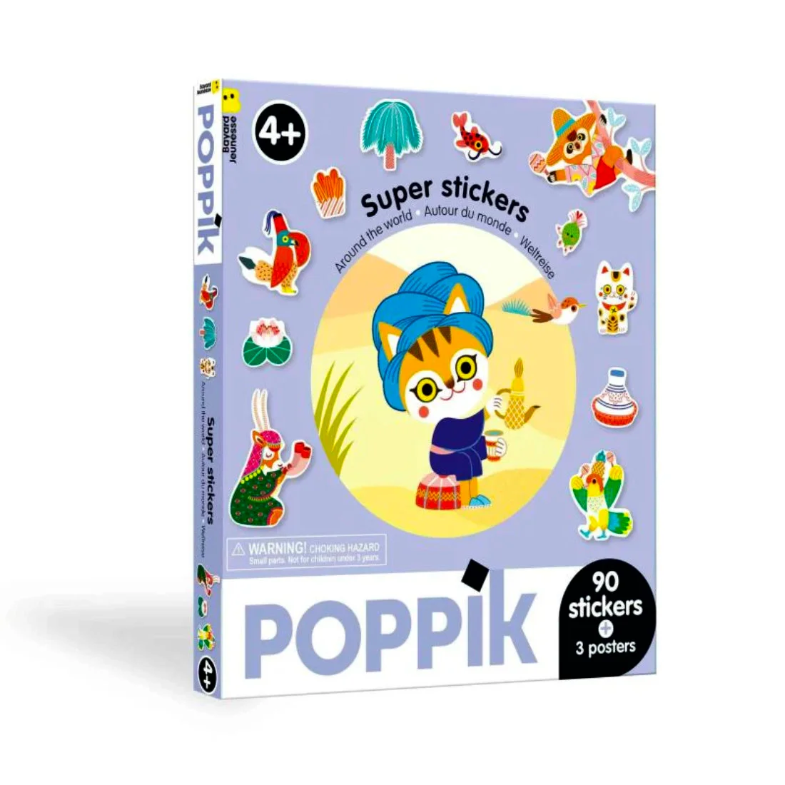 Φωτογραφία προϊόντος: Poppik Sticker box με 100 αυτοκόλλητα - Γύρω σε όλο τον Κόσμο