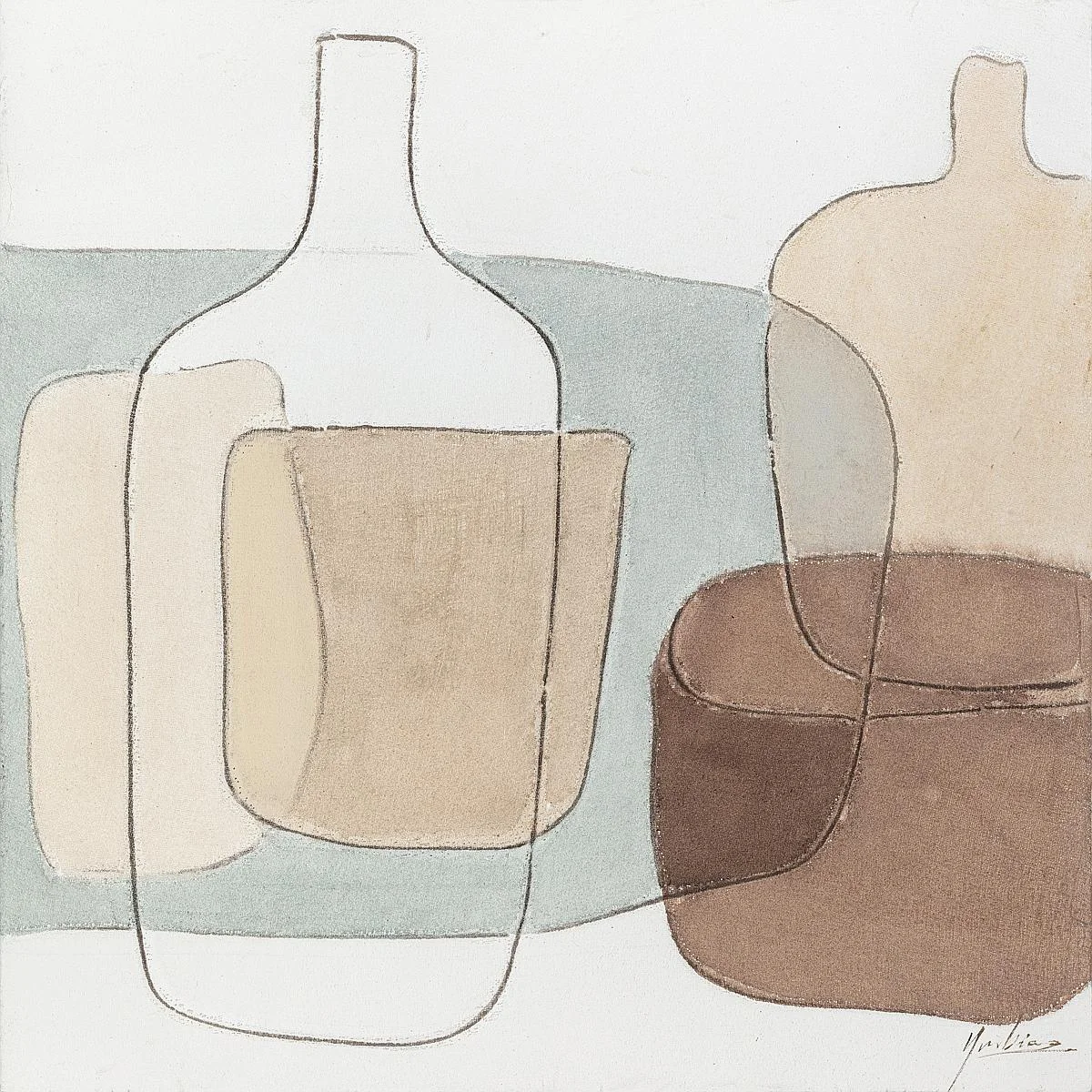 Φωτογραφία προϊόντος: ArteLibre Πίνακας "Abstract" Καμβάς 80x80cm