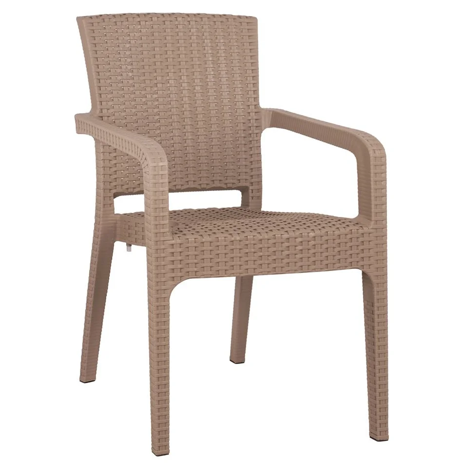 Φωτογραφία προϊόντος: ArteLibre Καρέκλα Κήπου Cappuccino Rattan 58x55x87cm