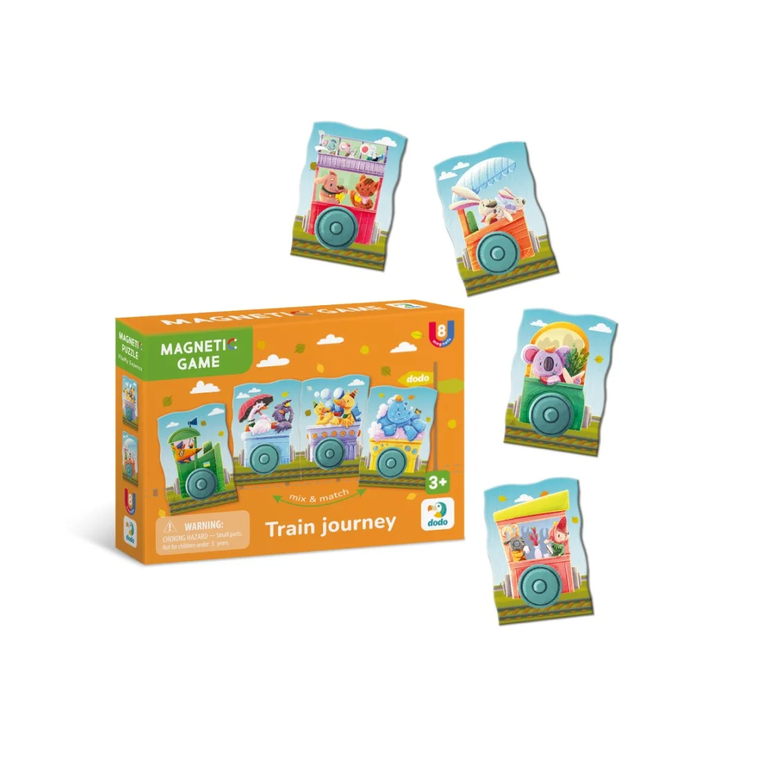 Φωτογραφία προϊόντος: Dodo Toys Μαγνητικό Εκπαιδευτικό Παιχνίδι "Ταξίδι με Τρένο" – Magnetic Game Train Journey (DO200254)