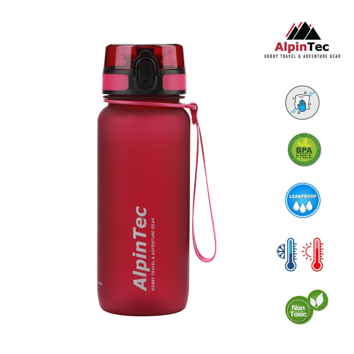 Φωτογραφία προϊόντος: AlpinTec Παγούρι Tritan Trek 650ml Raspberry