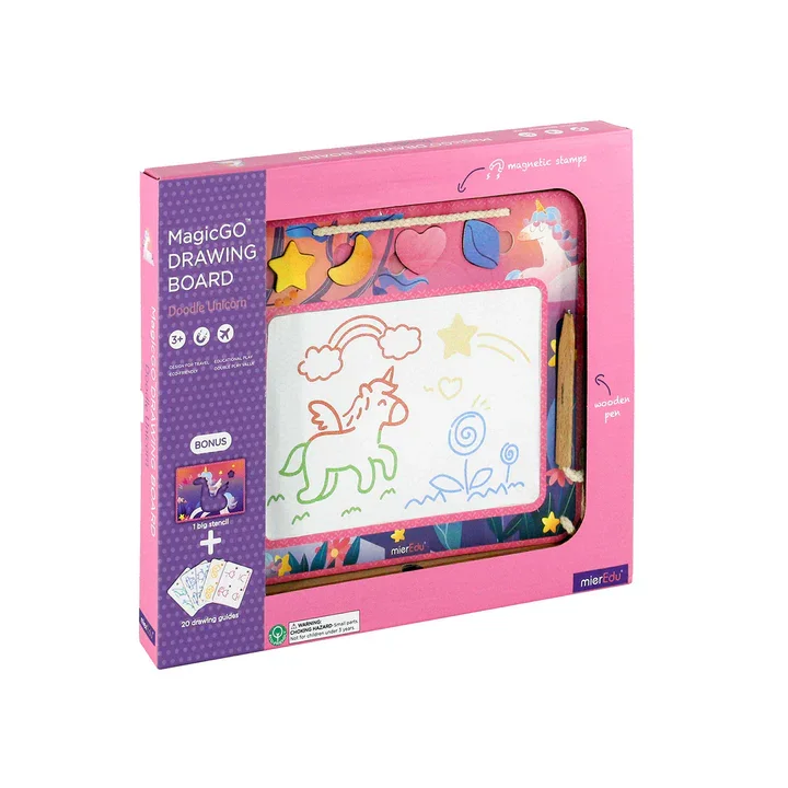 Φωτογραφία προϊόντος: mierEdu Magic GO Drawing Board – Doodle Unicorn | Μαγνητικός Πίνακας Ζωγραφικής για Παιδιά 3+
