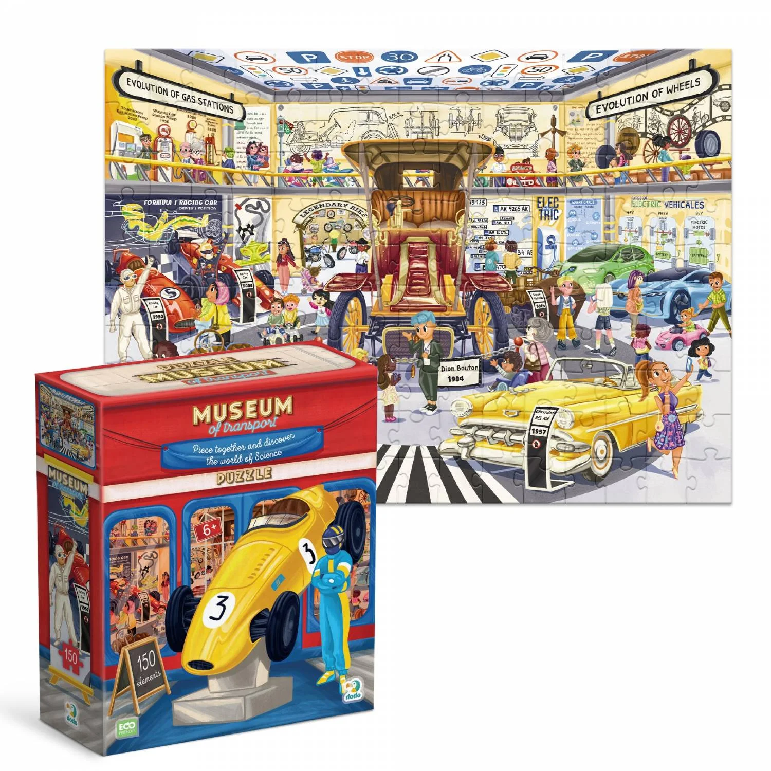 Φωτογραφία προϊόντος: Dodo Puzzles Μουσείο Αυτοκινήτου (150pcs)