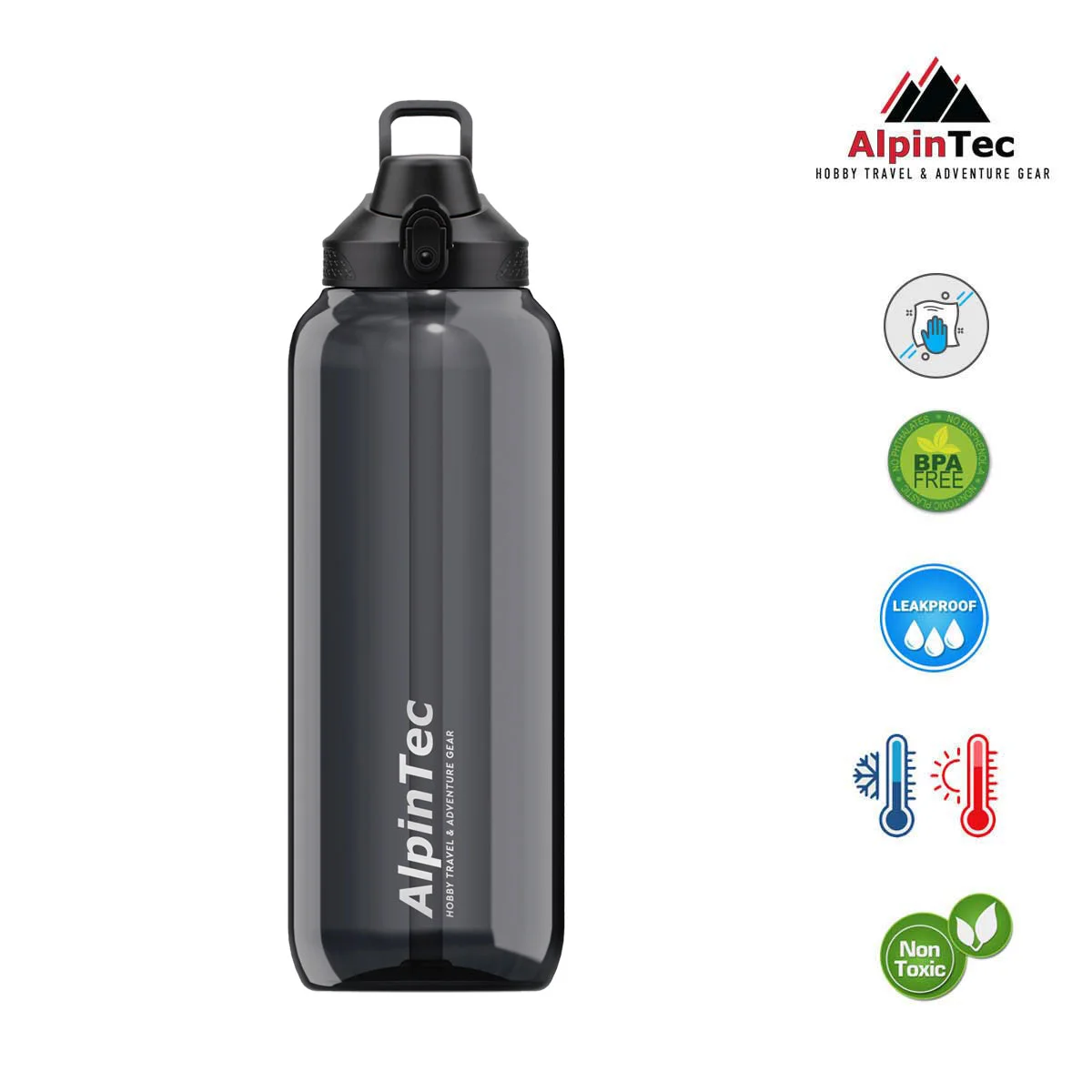 Φωτογραφία προϊόντος: AlpinTec Παγούρι Tritan Enjoy 1500ml Black