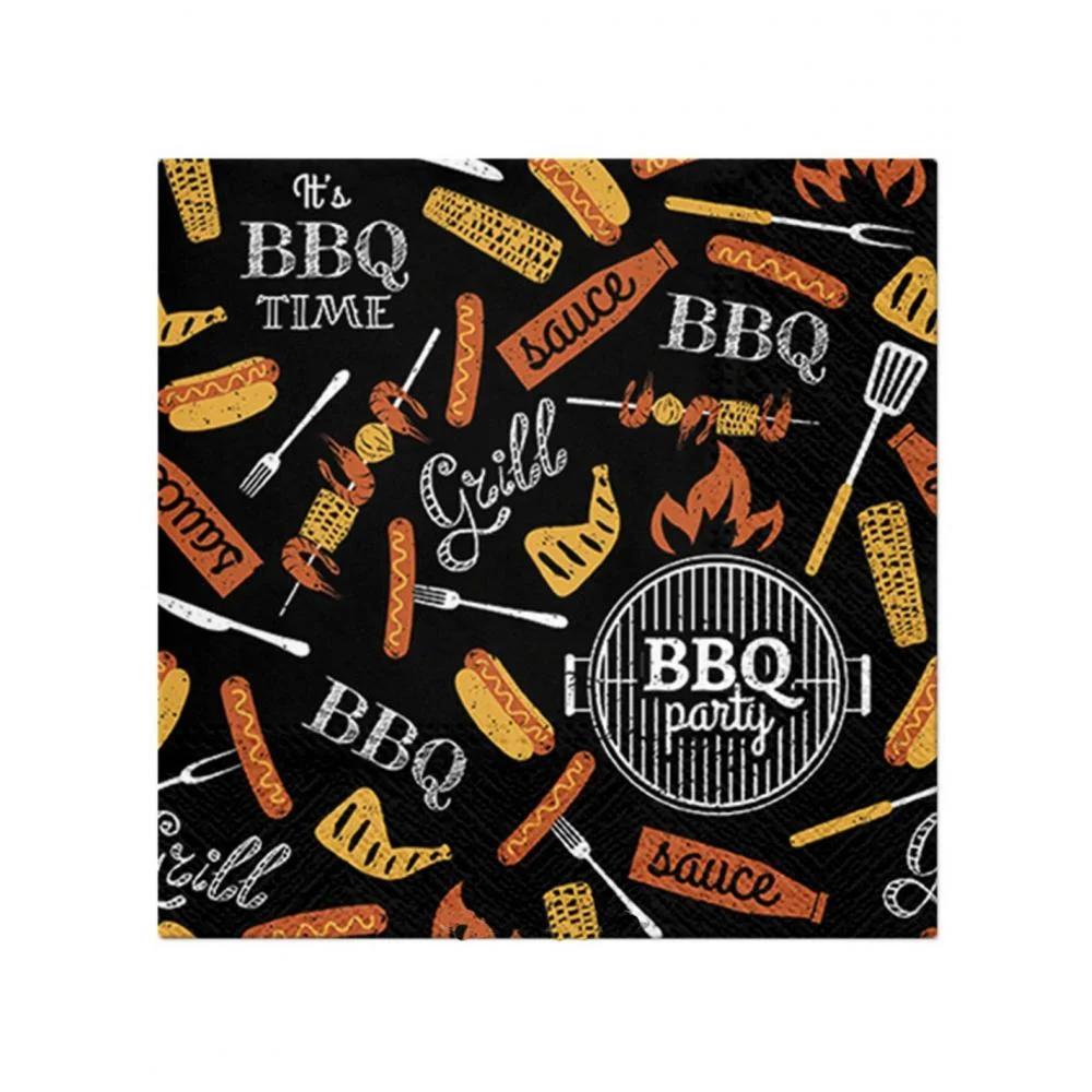 Φωτογραφία προϊόντος: Plastona Χαρτοπετσέτες BBQ PARTY σετ20τμχ 33x33cm