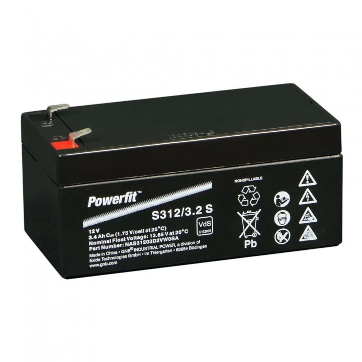 Φωτογραφία προϊόντος: EXIDE EUROPE Powerfit S312/3.2S 12V 3.2AH
