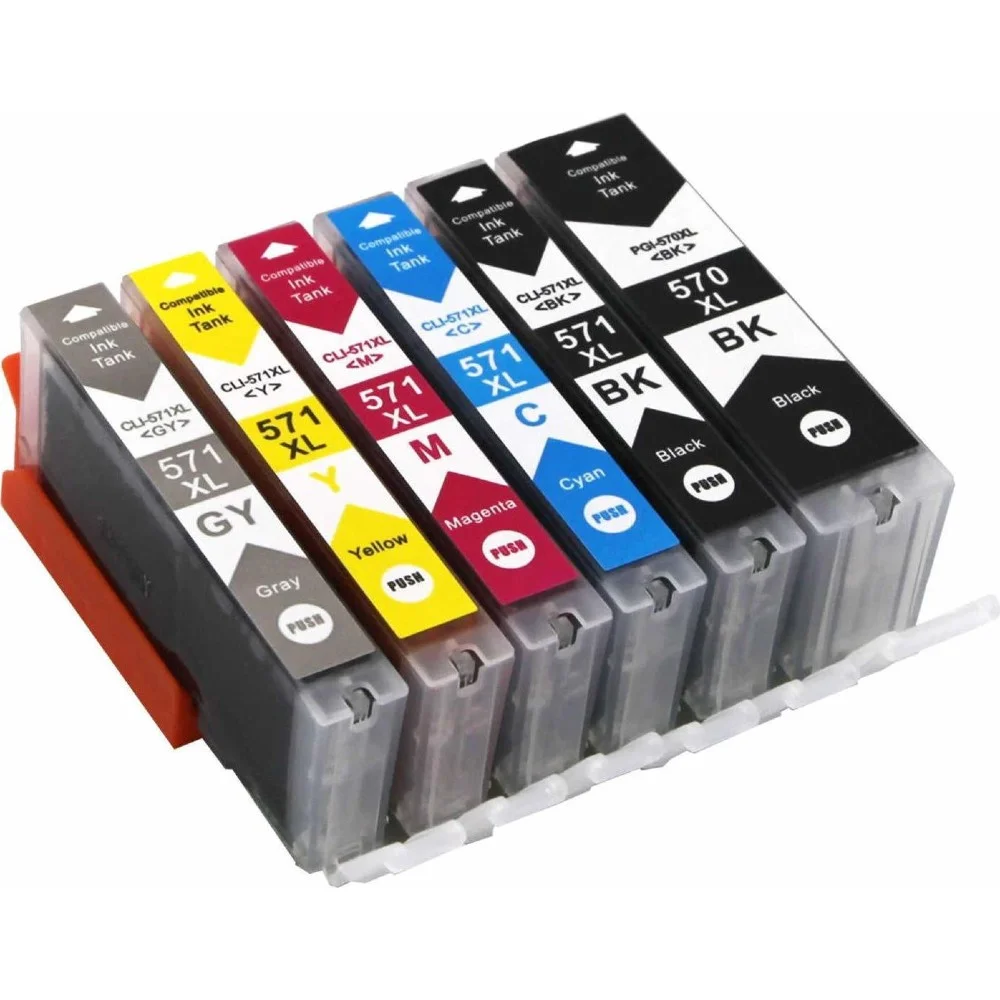 Φωτογραφία προϊόντος: Multipack 6 συμβατών μελανιών Canon PGI-570XL/CLI-571XL + Gray