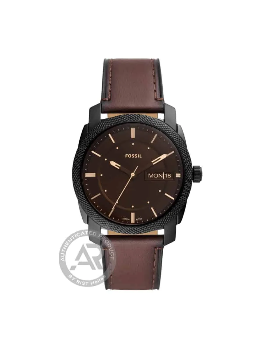Φωτογραφία προϊόντος: Fossil Machine FS5901 καφέ δερμάτινο λουράκι