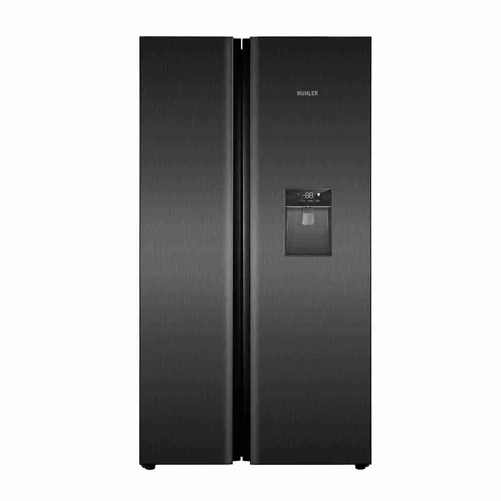 Φωτογραφία προϊόντος: OEM Muhler NF776SBSIE Ψυγείο Ντουλάπα 631Lt , NoFrost , Dispenser Υ176.8xΠ92xΒ73.5εκ.