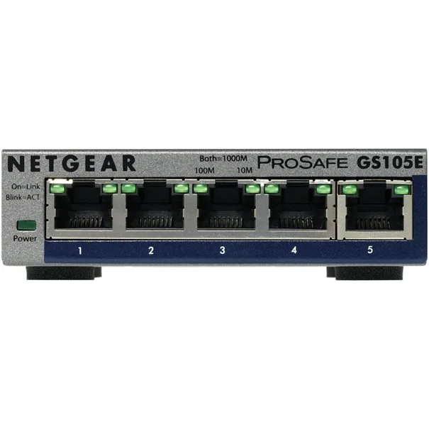 Φωτογραφία προϊόντος: Netgear 5Port Switch 10/100/1000 GS 105E 1.2.103