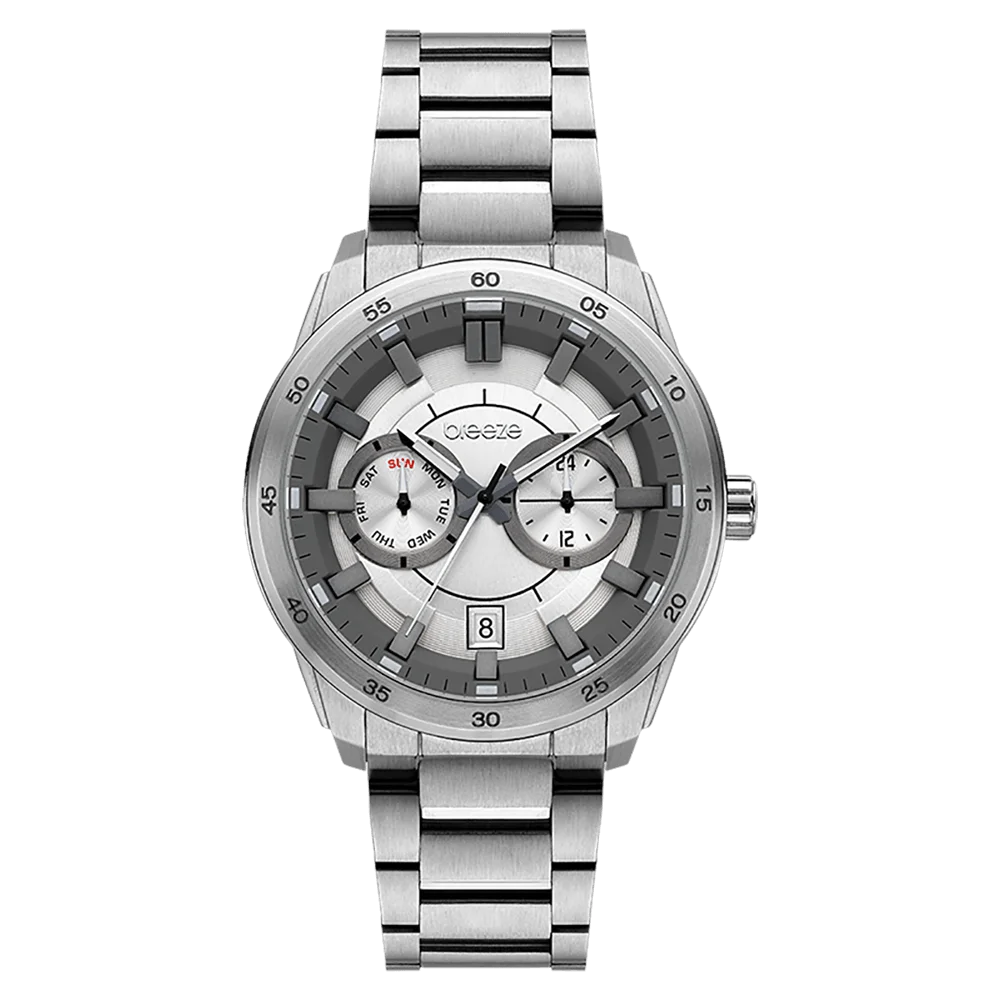 Φωτογραφία προϊόντος: Breeze Mantrix, Men's Watch, Silver Stainless Steel Bracelet 612122.1