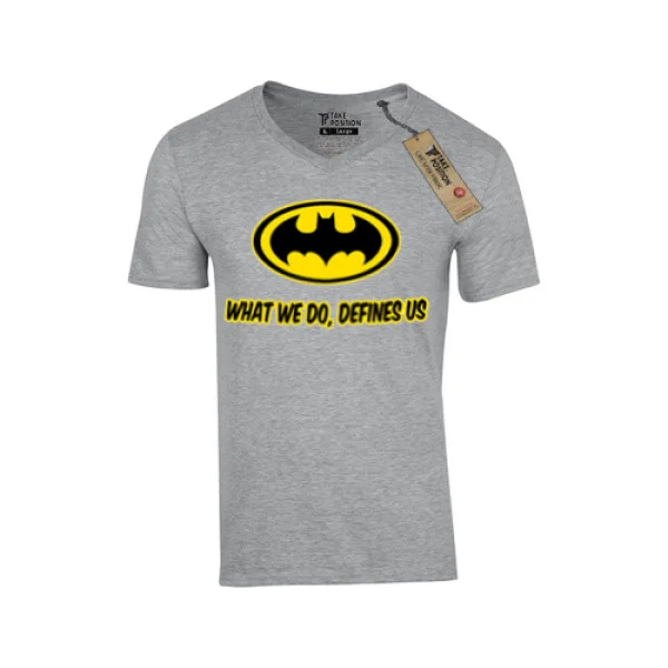 Φωτογραφία προϊόντος: T-SHIRT V ΛΑΙΜΟΚΟΨΗ, TAKEPOSITION, BAT-WISDOM, σε Μπλε royal/ Small, 308-8501-prosf
