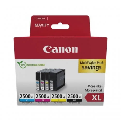 Φωτογραφία προϊόντος: Μελάνι CANON INK PGI-2500XL BK/C/M/Y MUL