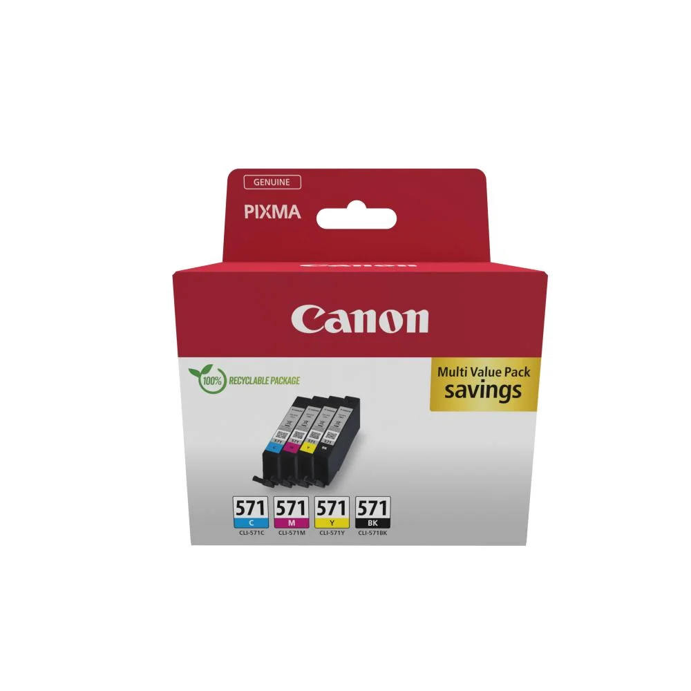 Φωτογραφία προϊόντος: Canon Μελάνι Inkjet CLI-571 CMYK Multipack (0386C008) (CANCLI-571CMYK)