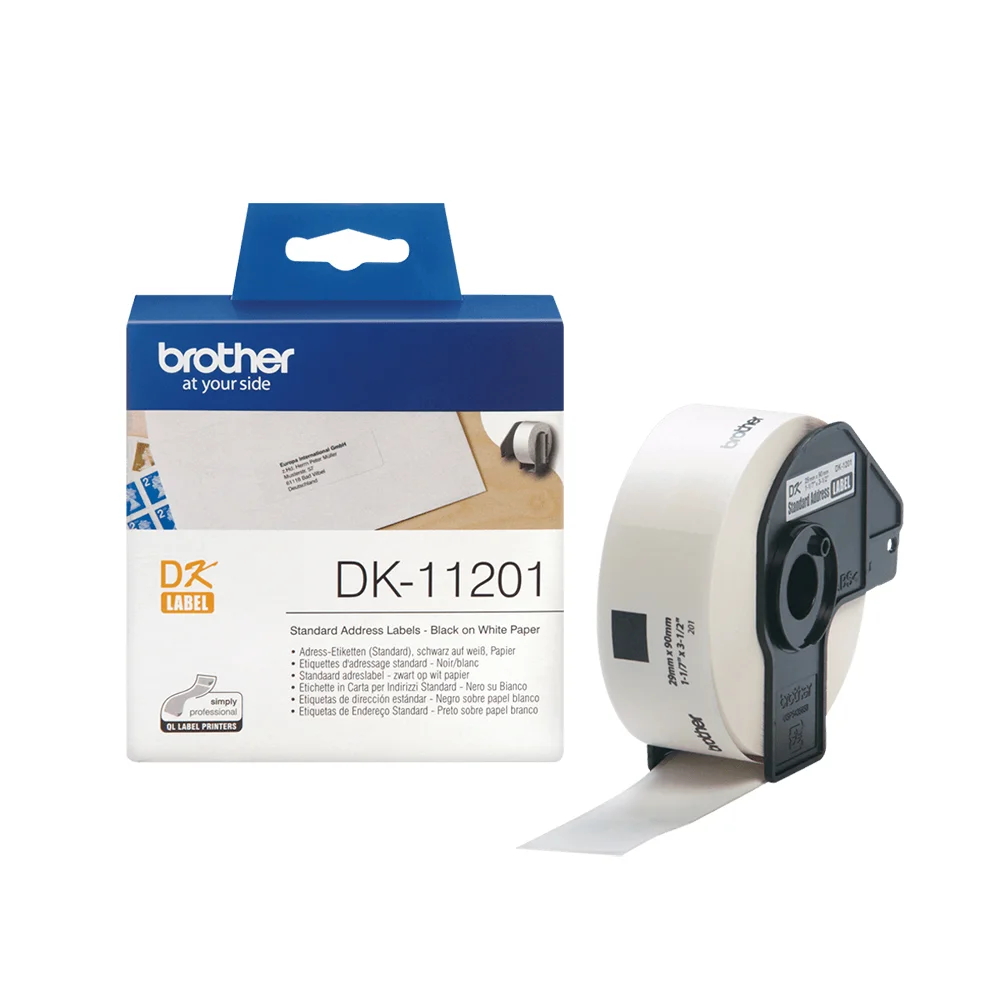 Φωτογραφία προϊόντος: Brother Labels Brother DK-11201 Label Roll – Black on White, 29mm x 90mm (DK11201) (BRODK11201)