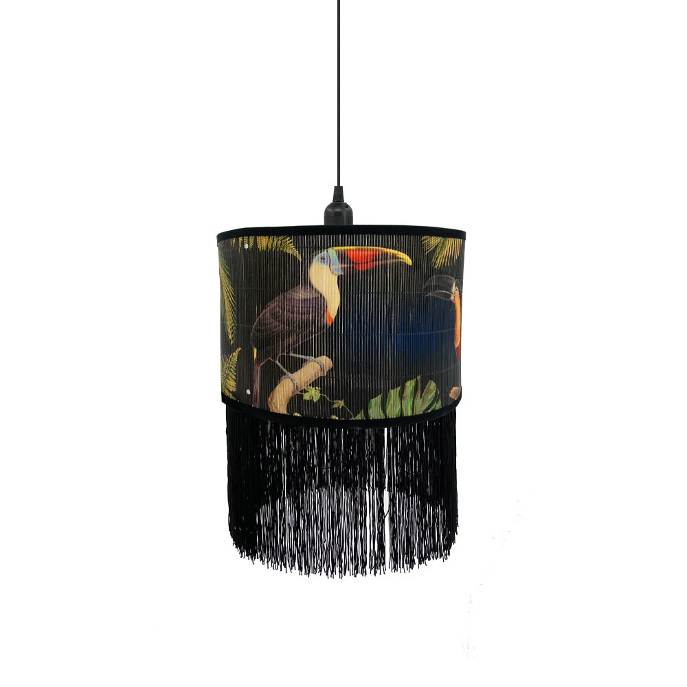 Φωτογραφία προϊόντος: TROPICAL BIRDS B ΦΩΤΙΣΤΙΚΟ ΟΡΟΦΗΣ 30x30x23cm BAMBOO ΠΟΛΥΧΡΩΜΟ ΜΑΥΡΟ