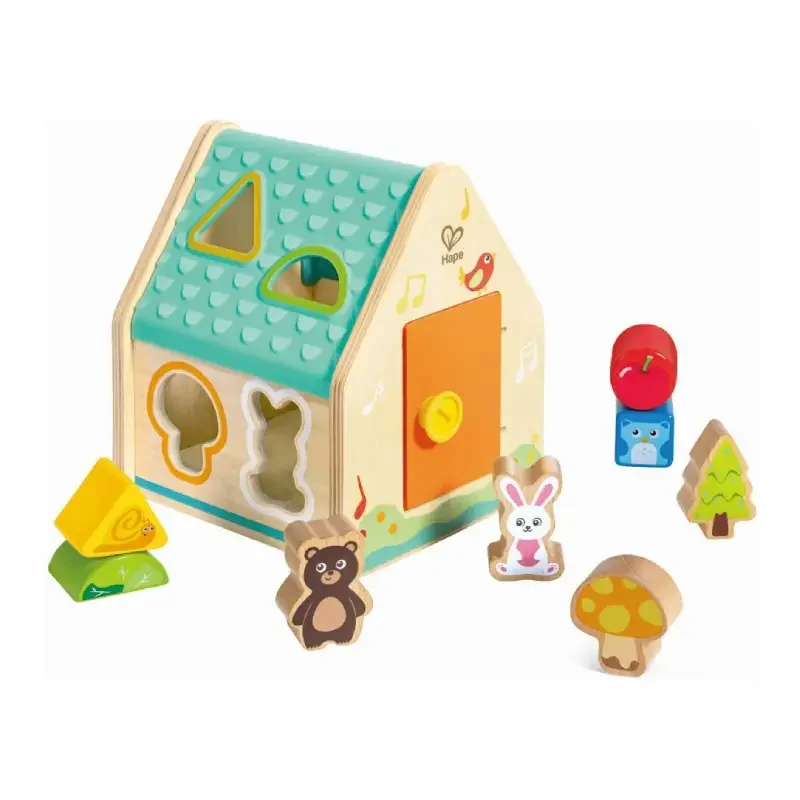 Φωτογραφία προϊόντος: Hape Early Explorer Ξύλινο Critter House Shape Sorter