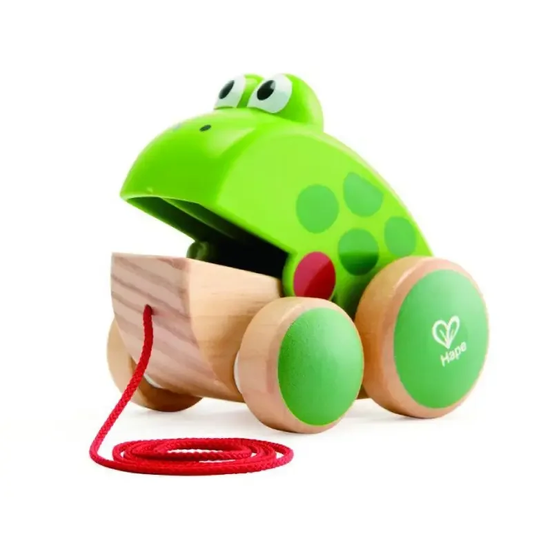 Φωτογραφία προϊόντος: Hape Push + Pull Frog Pull Along