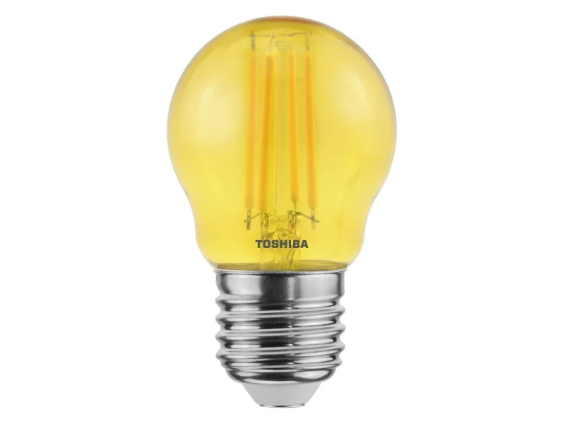 Φωτογραφία προϊόντος: TOSHIBA LED FILAMENT COLOR YELLOW G45 E27 4.5W