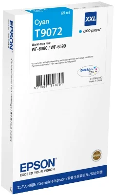 Φωτογραφία προϊόντος: EPSON Cartridge Cyan XXL C13T90724N