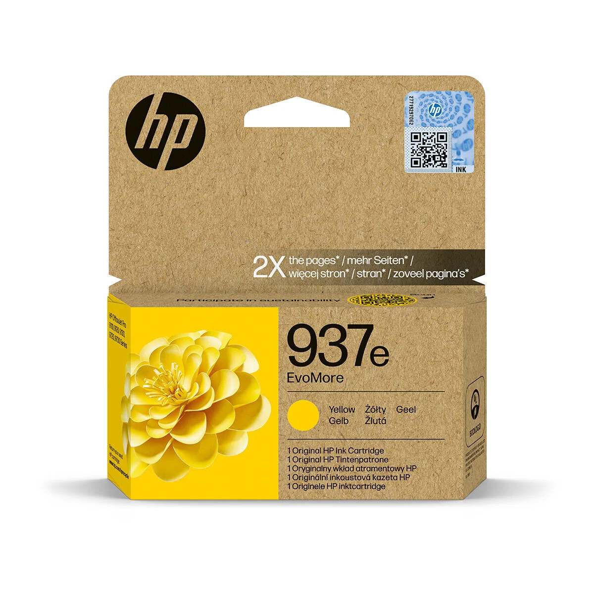 Φωτογραφία προϊόντος: HP 937e EvoMore Yellow Original Ink Cartridge