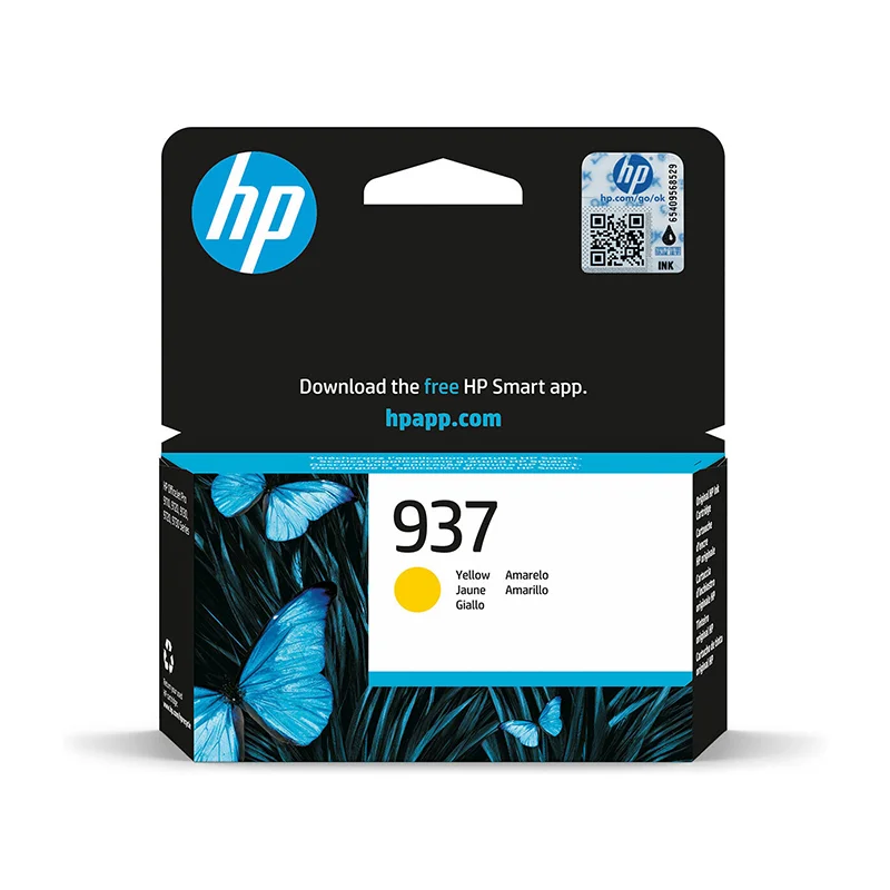 Φωτογραφία προϊόντος: HP 937 Μελάνι Εκτυπωτή InkJet Κίτρινο (4S6W4NE)