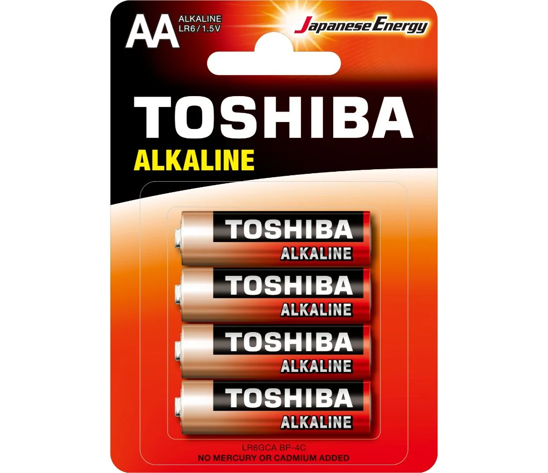 Φωτογραφία προϊόντος: Toshiba Red Alkaline Μπαταρίες AA 1.5V 4τμχ (LR6GCA BP-4C)