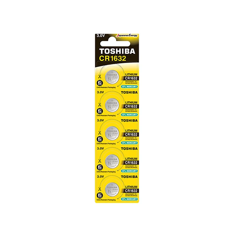 Φωτογραφία προϊόντος: Toshiba CP-5C Μπαταρίες Λιθίου Ρολογιών CR1632 3V 5τμχ