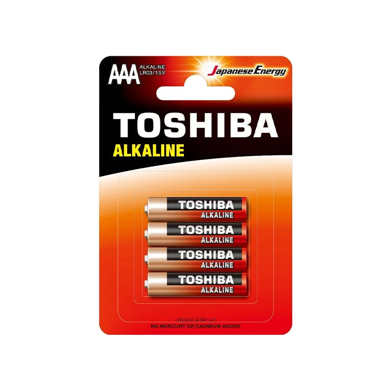 Φωτογραφία προϊόντος: Toshiba Αλκαλικές Μπαταρίες AAA 1.5V 4τμχ (LR03GCA BP-4C)
