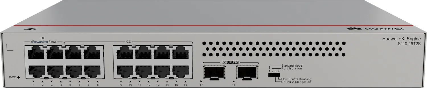 Φωτογραφία προϊόντος: HUAWEI eKitEngine Switch S110-16T2S Unmanaged