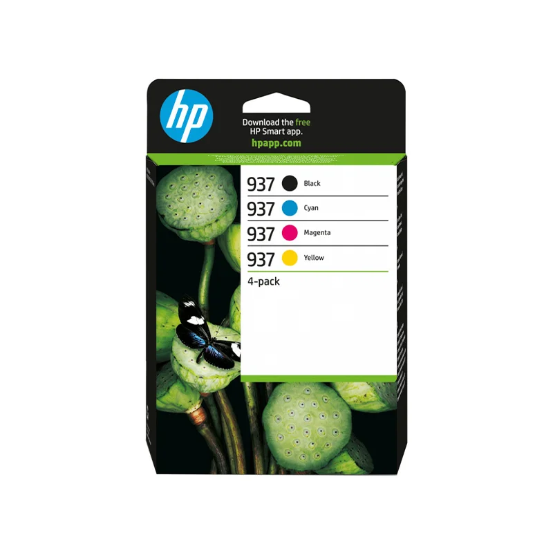Φωτογραφία προϊόντος: HP 937 Γνήσιο Μελάνι Εκτυπωτή InkJet CMYK (4-Pack)