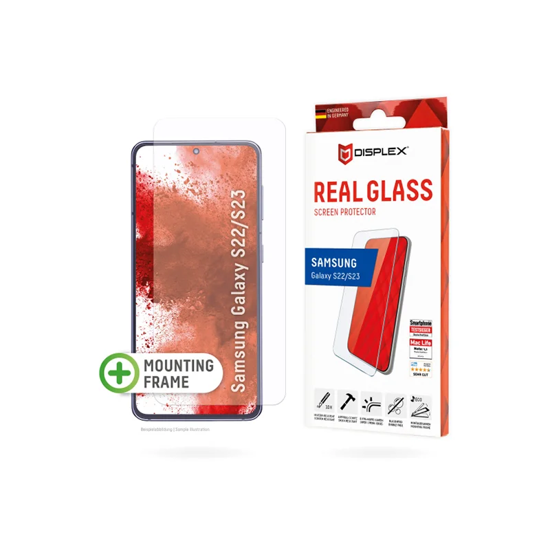 Φωτογραφία προϊόντος: Displex Real Glass 2D Tempered Glass για Samsung Galaxy S22 / Samsung Galaxy S23