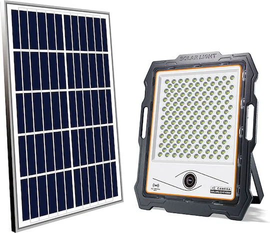 Φωτογραφία προϊόντος: Ηλιακός Προβολέας 300W WiFi με Ψυχρό Λευκό Φως με Ενσωματωμένη Κάμερα σε Μαύρο χρώμα MJ-DW903