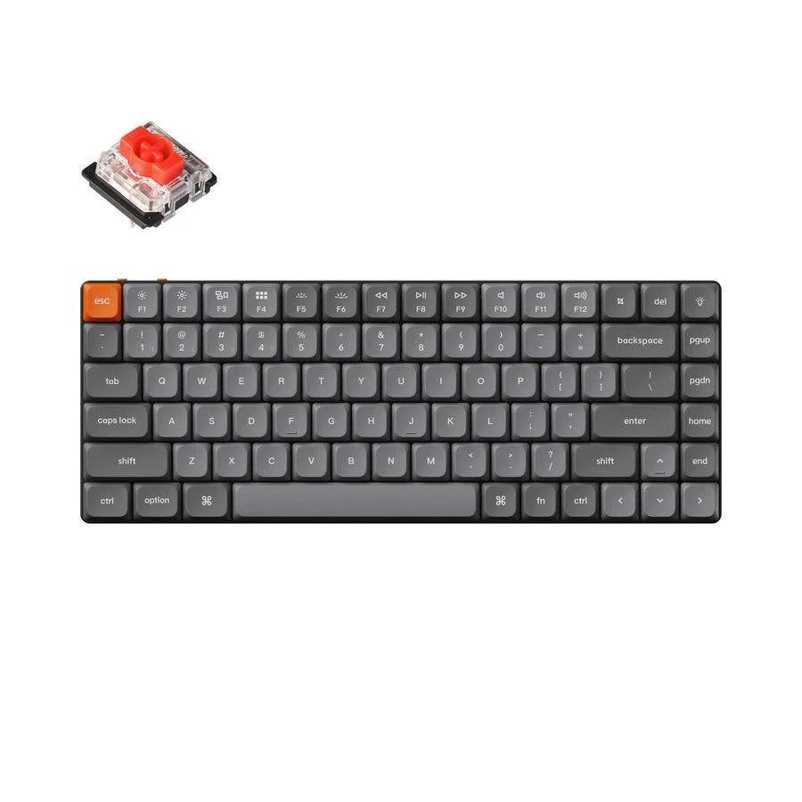 Φωτογραφία προϊόντος: Keychron K3 Max (K3M-H1) QMK/VIA Wireless Custom Mechanical RGB Keyboard-Red Switch 75% US