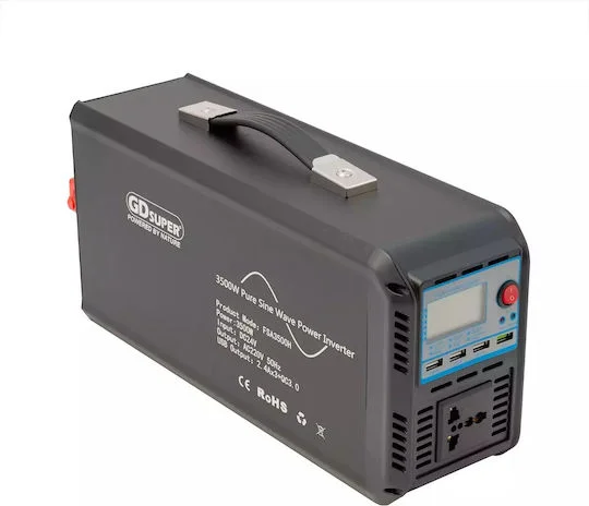 Φωτογραφία προϊόντος: Gdsuper Inverter Καθαρού Ημιτόνου 3500W 24V Μονοφασικό FSA3500H